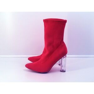 Aleeza Bootie - Red Fashion Nova